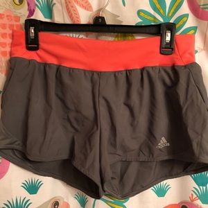 Gray Adidas Running shorts